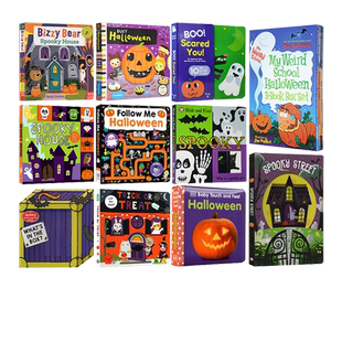 【自营】Halloween 万圣节主题绘本 busy Bizzy/Bear Spooky/万圣节南瓜 机关操作书纸板书 英文原版 Scary Stories