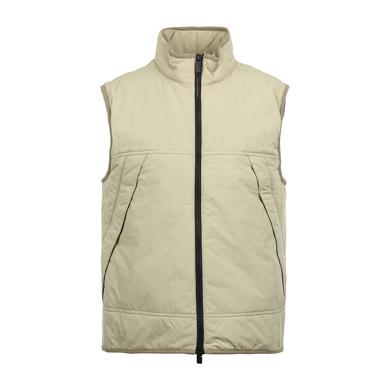 【自营】BURBERRY/博柏利男士纯色立领简约休闲马甲棉服外套背心