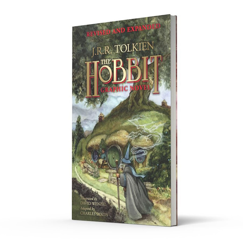 【自营】预售 霍比特人 英文原版 The Hobbit Illustrated by David Wenzel JRR Tolkien 新版漫画