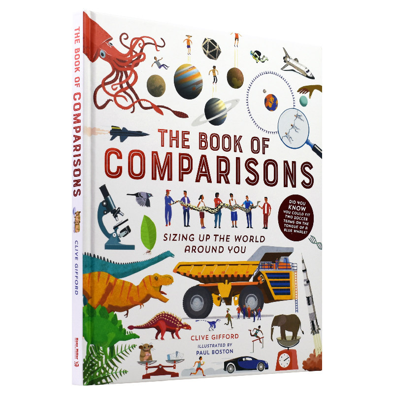 【自营】The Book of Comparisons 比较之书 儿童科学数学单位测量度量启蒙 2018年塞恩斯伯里儿童图书奖 英文原版进口图书
