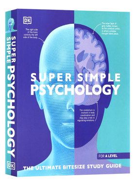 【自营】DK出品简单心理学英文原版 Super Simple Psychology人文社科专业心理学指南英语读物图解百科全彩插图青少年科普学校推荐