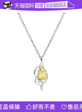 丘比特项链女纯银锆石名媛风颈链