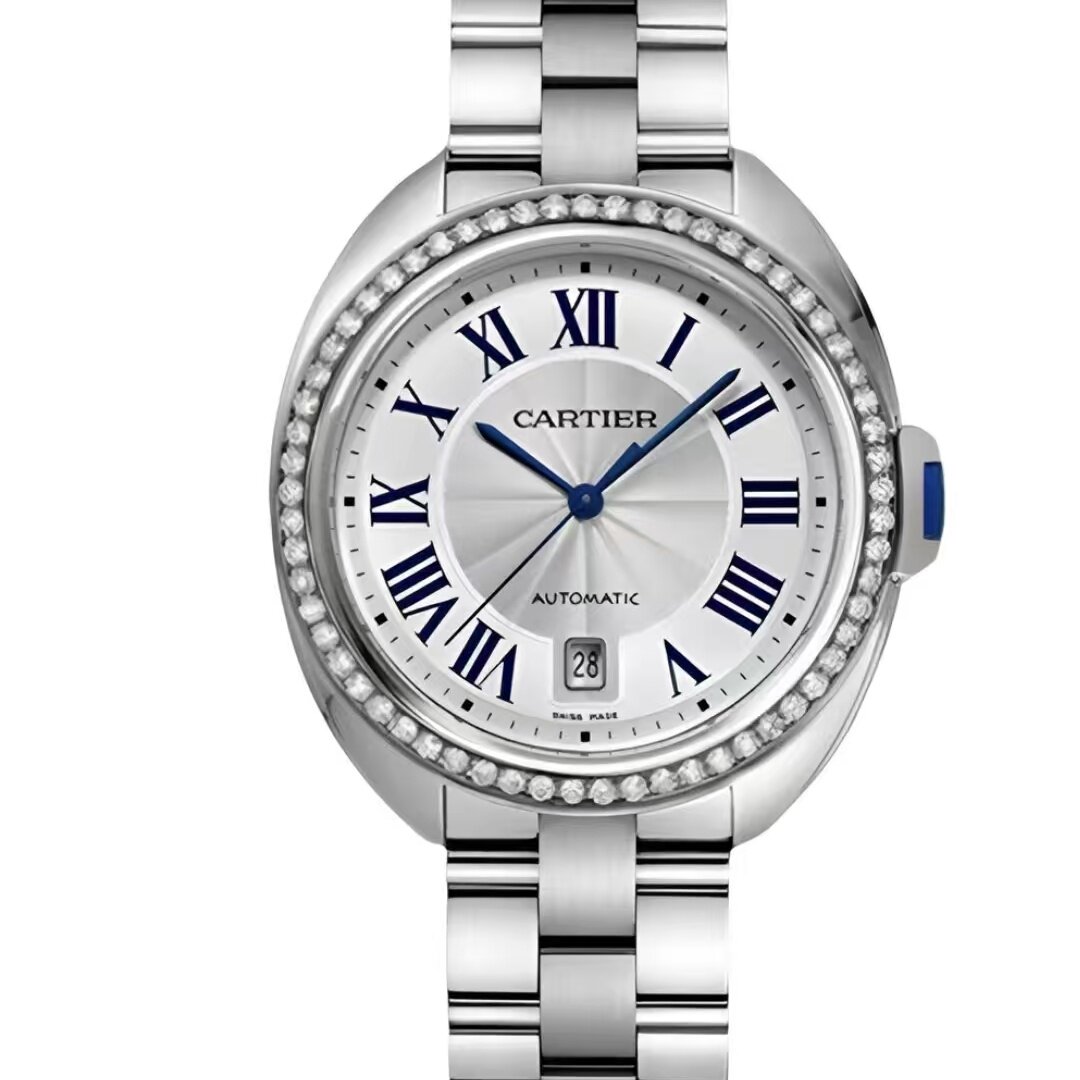 【自营】中古99新卡地亚/钥匙系列/后镶钻/40mm/精钢男士机械表