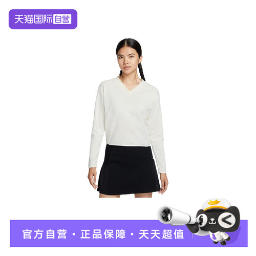 【自营】Nike耐克女子长袖高尔夫上衣刺绣运动套头衫IH1946-133