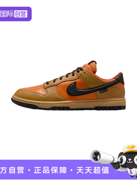 【自营】NIKE耐克男鞋轻便板鞋棕橙色防泼水运动鞋HQ2053-700