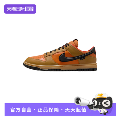 【自营】NIKE耐克男鞋轻便板鞋棕橙色防泼水运动鞋HQ2053-700透气