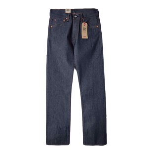 Levi’s/李维斯501STF原色未脱浆丹宁复古牛仔裤男士宽松直筒裤秋