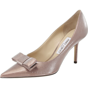 【自营】Jimmy Choo周仰杰 女士尖头高跟鞋单鞋 LOVE BOW 85 TAI