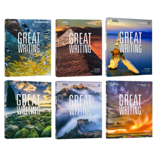 【自营】原版进口美国国家地理新版第五版Great Writing预备1 2 3 4 5级初高中初中写作专项教材学术英语英文教材卓越英语写作