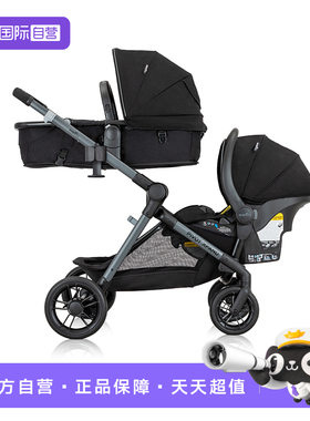 【自营】Evenflo Pivot Xpand旅行系统配LiteMax婴儿汽车安全座椅