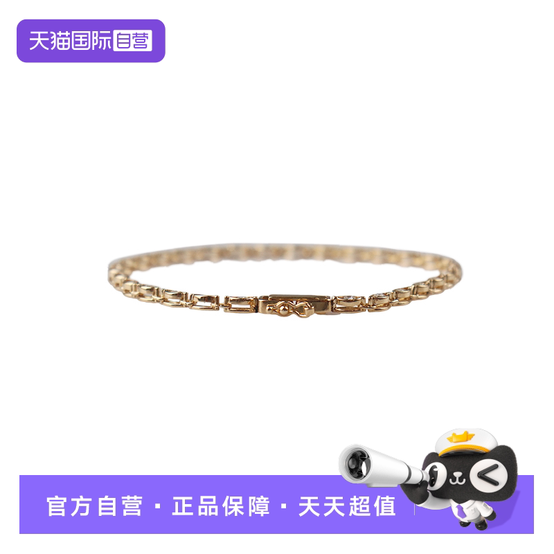 【自营】中古「9.5新」日本进口商品钻石手链K18黄金18.5cm