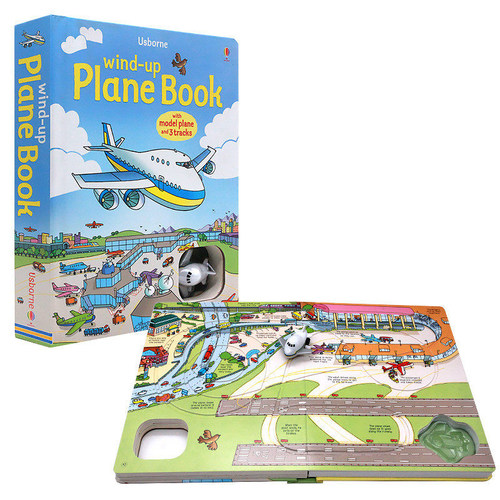 【自营】英文原版绘本 Wind-Up Plane Book发条小飞机大开益智玩具书籍三条轨道亲子玩乐纸板操作Usborne系列环游世界探险之旅