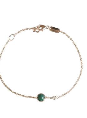 【自营】中古95新Piaget(伯爵)POSSESSION孔雀石钻石玫瑰金手链