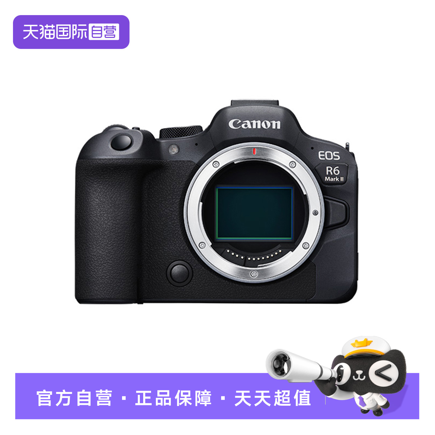 【自营】佳能EOS R6 Mark II 专业全画幅4K高清微单相机 R62二代