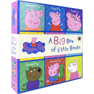 【自营】Peppa Pig A Big Box of Little Books 小猪佩奇9册礼盒装 粉红猪小妹 0-2岁 词汇启蒙 手掌纸板书 英文原版进口图书