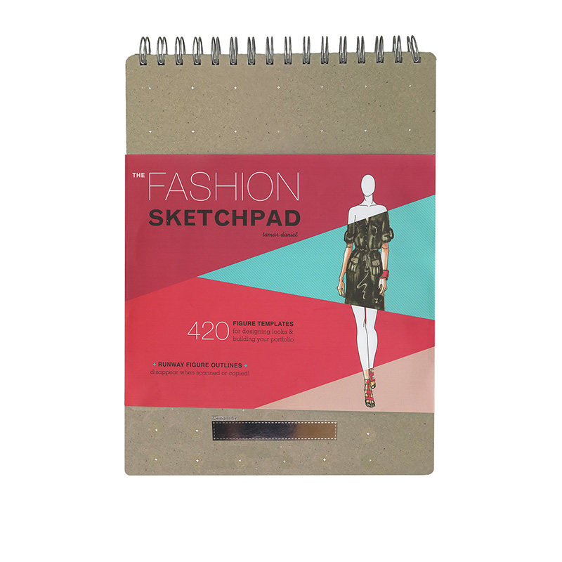 【自营】英文原版 The Fashion Sketchpad 420 Figure Templates 服装设计时尚素描簿 螺旋装帧 绘画书籍 内含420个图形模板