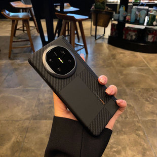 适用华为matex6典藏版手机壳新款超薄凯夫拉纹理硬壳金属镜框MateX5折叠屏带中轴全包防摔男士商务x3手机壳mt