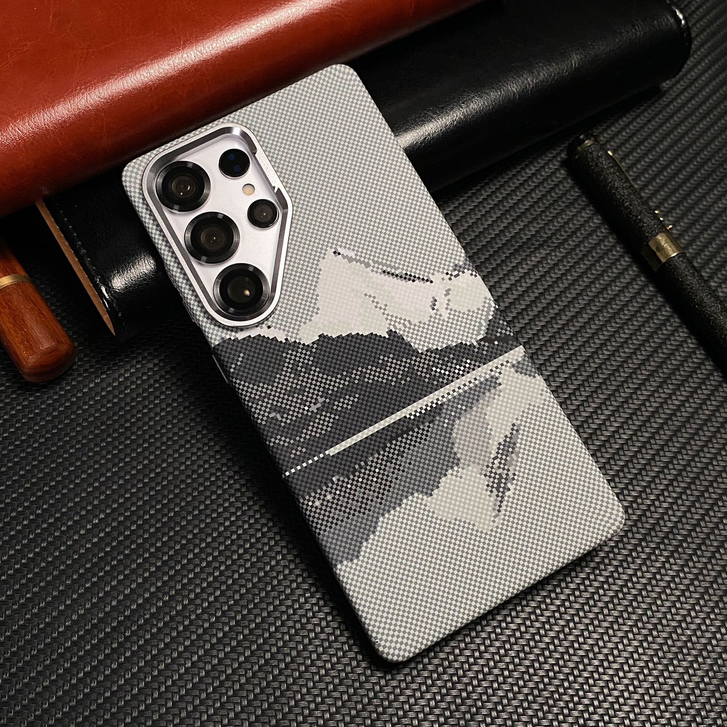 官方推荐/凯夫拉纹理磁吸手机壳