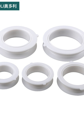 白色塑料橱柜下水口圈厨房水槽开孔落水口单边双层下水道通风孔