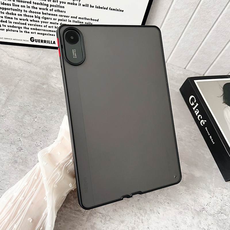 宝悍适用于RedmiPad2保护套2025新款11英寸透明磨砂红米pad2撞色简约超薄小米redmi全包防摔ped2硅胶平板外壳