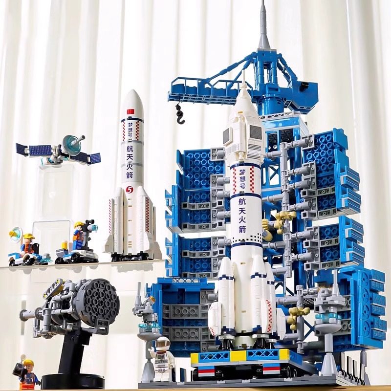 2025新款神州火箭积木飞船玩具男孩拼装拼图12岁以上模型生日礼物