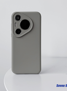 适用华为P80pro高级感软糯真液态硅胶ins高级灰mate70手机壳P70纯色镜头全包mate60情侣保护套简约防摔套