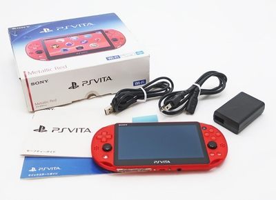 索尼 PSV2000 PSVita 掌机 金属红 限定色