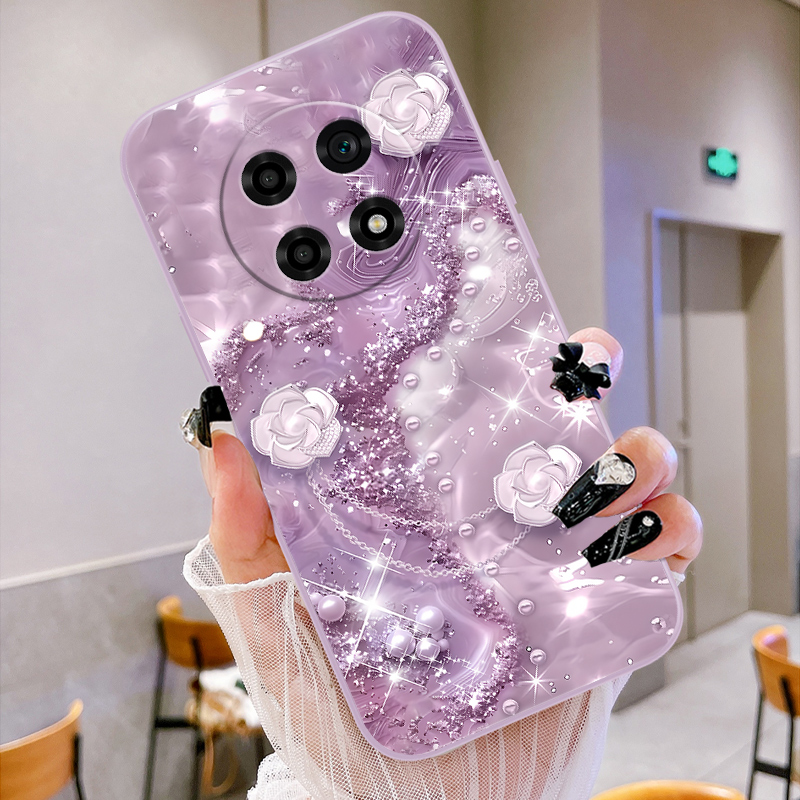 珍珠链条适用oppoa5pro手机壳新款a5保护套a3i/a3活力版plus/5G磨砂a2pro/a1pro/a97/a57女款a55/a54全包边