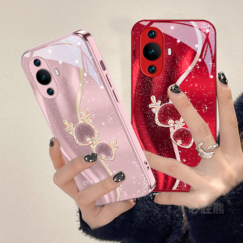 丝绸琉金龙适用华为nova12手机壳