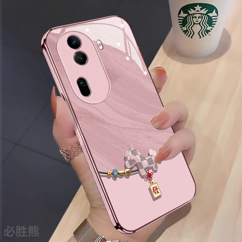 转运手链适用opporeno11手机壳新款reno11pro/10/9保护套女款reno8pro+全包边reno7/6/5超薄pro/pro+防摔耐脏