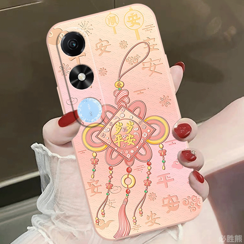 国风寓意适用荣耀Play9c手机壳新款Play9Tpro手机壳防摔play8Tpro/8Tplay7t/6t/5t/4t磨砂活力版全包液态硅胶