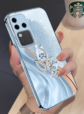 水晶花适用vivos18手机壳简约