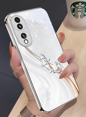 好运锦鲤适用荣耀90手机壳新款荣耀80/70/60/50保护套荣耀x50/x50i+/x40防摔magic6/5/4/3全包边s/se/pro简约