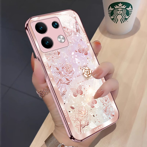 水晶花适用红米note13手机壳新款红米note13pro+保护套超薄note12Turbo简约个性note11/10/9全包pro/pro+创意