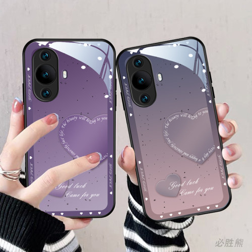 适用华为nova12玻璃手机壳简约