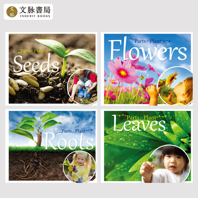 文脉书局 小芽大树生物分类-植物的各个部分共4册每册24页