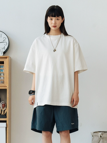 714street Цветная базовая приятная телу белая футболка с коротким рукавом, короткий рукав