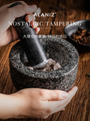 Alaniz Nanz研磨机杵手工石臼蒜捣碎器家用杵蒜压碎罐