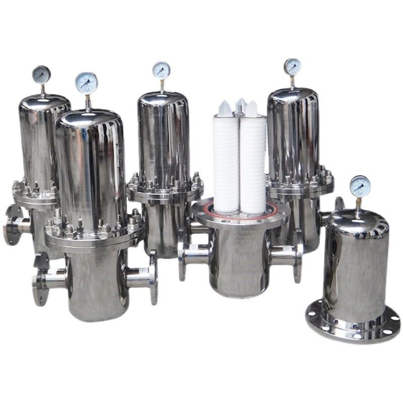 304压缩空气过滤器蒸汽过滤器氮气除水除油精密T过滤食品级适用于