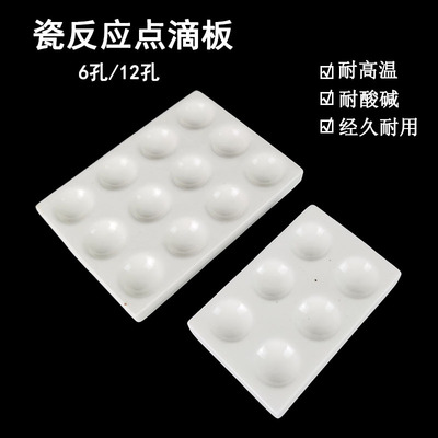 反应板励才科教陶瓷点滴板