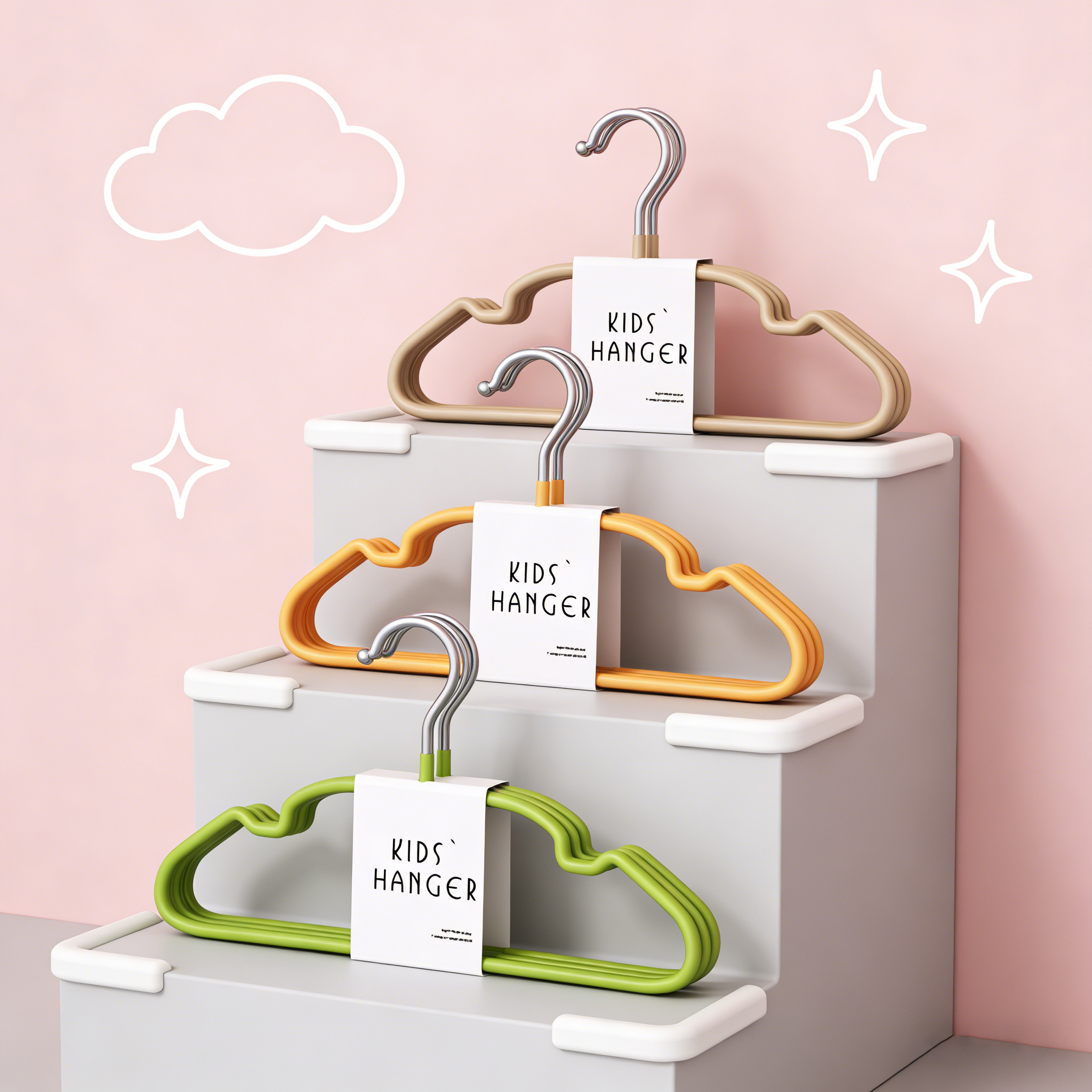 【0甲醛0异味】儿童衣架婴儿专用