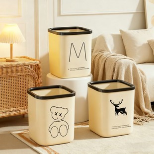 垃圾桶家用2025新款 客厅办公室厕所卫生间厨房专用卧室宿舍小号风