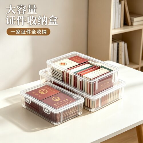 家庭重要证件收纳盒证书档案