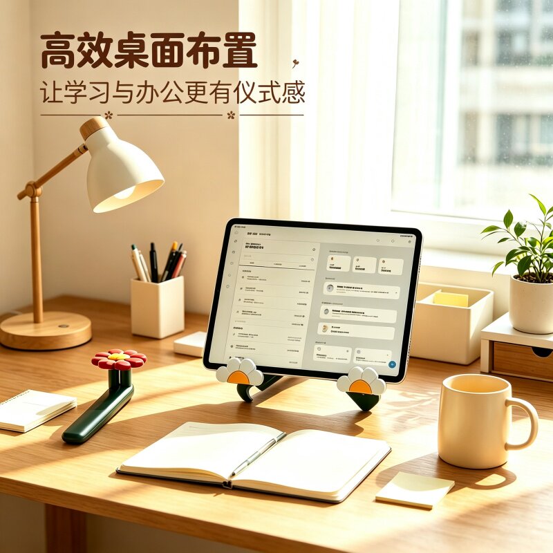 花朵儿童可折叠伸缩阅读架图片