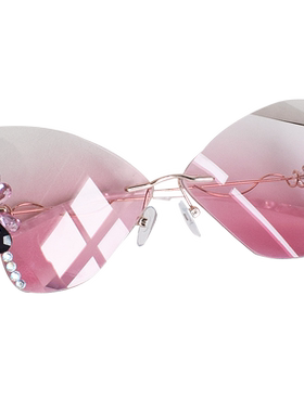 可定制近视蝴蝶墨镜女士洋气