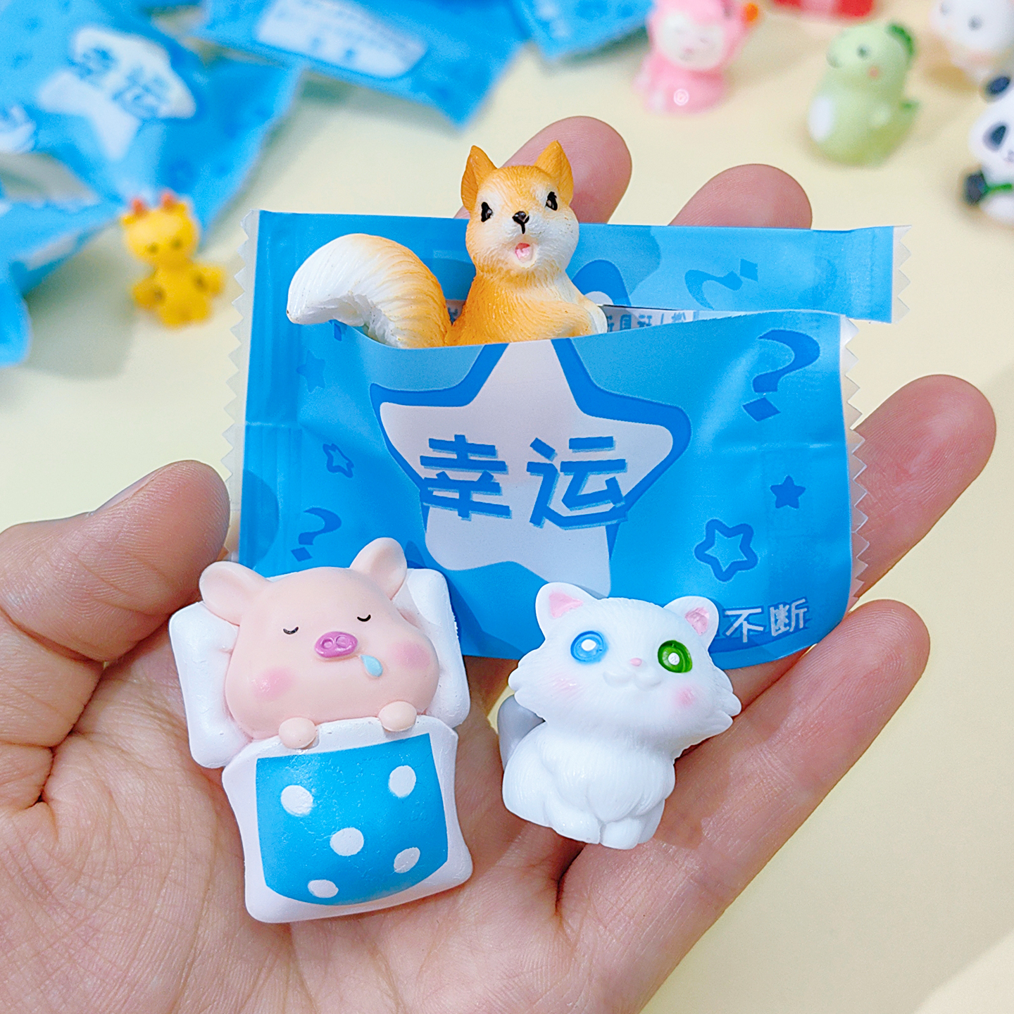 迷你小动物公仔盲袋可爱卡通模型摆件儿童玩具幼儿园礼物奖励礼品