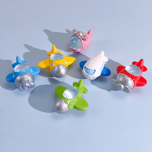 创意Q版小飞机系列萌粒潮玩仿真直升机战斗机模型潮玩桌面摆件