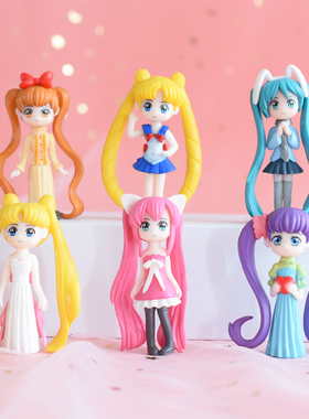 长发美少女摆件儿童玩具