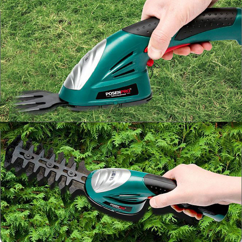 新款小型家用锂电割草机两用绿篱机电动修枝割草多功能推式剪草i.