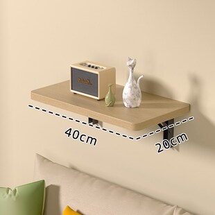墙上置物架墙壁置物板挂墙折叠桌免打孔墙面悬空上墙木板壁挂式的